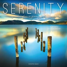 2026 Serenity Wall Calendar | 12” X 12” | Thick Paper | Home & Office Organizer 