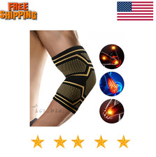 Copper Elbow Brace Compression Support Sleeve Arthritis Tendonitis Joint Pain US