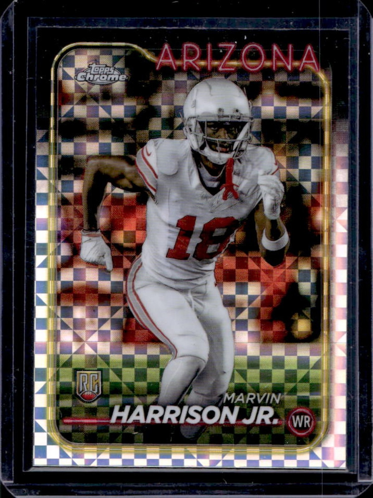 2024 Topps Chrome Marvin Harrison Jr. RC X-Fractor Rookie #204 Cardinals