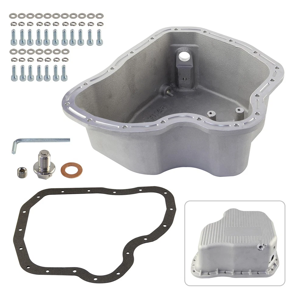 High Capacity Cast Aluminum Oil Pan For 11-16 GM Silverado GMC 6.6 LML Duramax  - Изображение 2 из 4