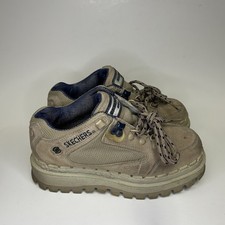 Vintage Skechers Jammers Beige Tough Shoes Womens 6.5 Platform Y2K Chunky 7793