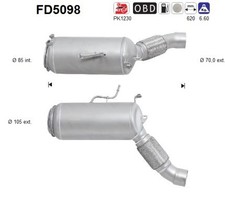 PARTIKELFILTER FÜR BMW X5 (E70), BMW X6 (E71, E72) - AS FD5098
