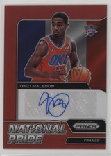 2021-22 Panini Chronicles National Pride Signatures Red Theo Maledon Auto 1m2n