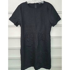 J.Crew Mercantile Womens Black Short Sleeve Sheath Dress Size 14