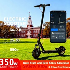 20 - Mile Range Adult E - Scooter: 20 mph, Dual - Shock, Handy Urban Gliding