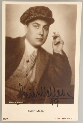 Autogramm österreichischer Pianist und Kapellmeister Erich Meller 1927 (132088)