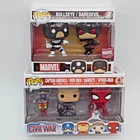 Funko Pop Capt Civil War 4 Pack Hawkeye Spider-Man Iron Man Bullseye Daredevil
