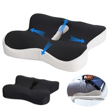 Memory Foam Seat Cushion Office Chair Car Seat Pad Coccyx Tailbone Pain Relief