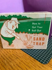 Vintage 1961 Golf Sand Trap Gag Gift Original Box Funny Rare