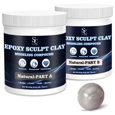 Seocam 1lb Epoxy Putty Sculpt Clay 2-Part A B for Sculpting Modeling Building Re