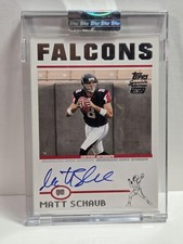 MATT SCHAUB 2004 Topps Uncirculated #d /1499 Rookie Autograph AUTO Football Card. rookie card picture