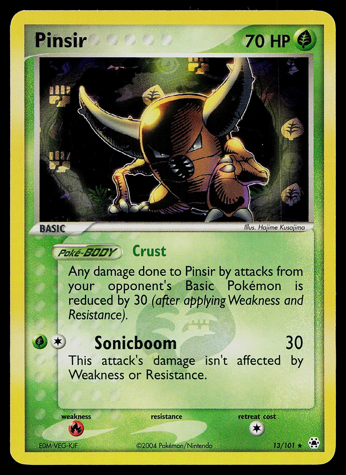 Pokemon Card - Pinsir Hidden Legends 13/101 Reverse Holo Rare