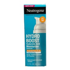 *Neutrogena Hydro Boost Hyaluronic Acid Moisturizer SPF 50 Fragrance-Free 1.7oz.