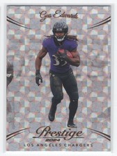 #165 2024 Panini Prestige Hyper Xtra Points Gus Edwards Los Angeles Chargers