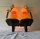 Beautiful Matching Pair 1960's-1970's Schaefer Beer Lighting w/ Animated Bubbles — photo 7
