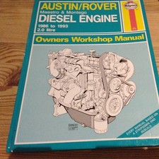 Haynes Manual For Austin/Rover 2.0 Diesel Engine 1986-1993 Also Volvo MD22