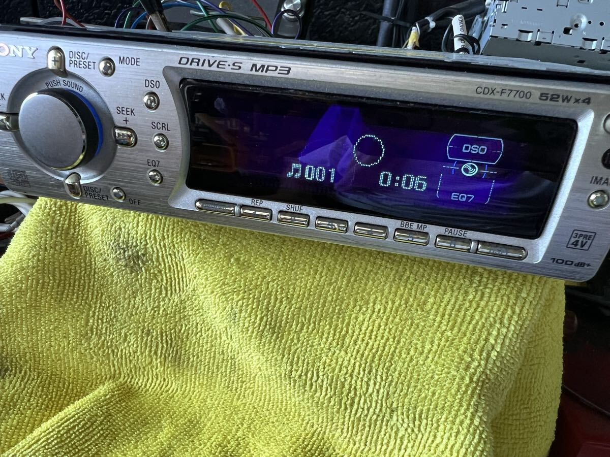 Sony CDX-F7700 1DIN Car Audio CD AUX Player Operation confirmed