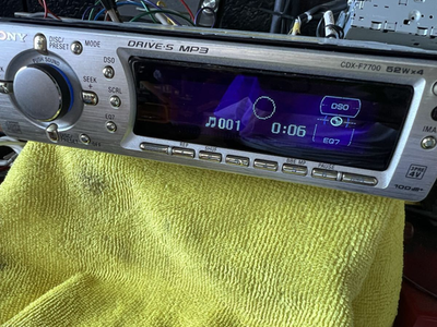Sony CDX-F7700 1DIN Car Audio CD AUX Player Operation confirmed