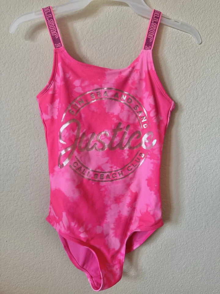 Lote de 2 Traje de Baño de Una Pieza con Logo de Sirena de la Justicia Correas Ajustables Talla 10 Foto 2 de 4