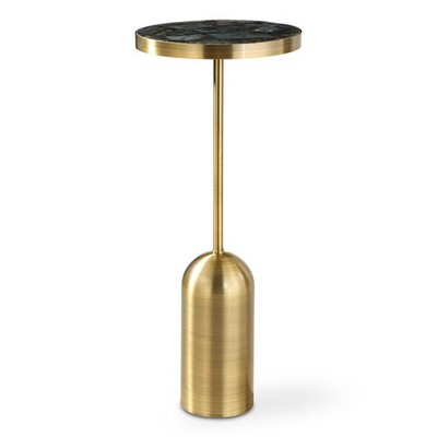 Uttermost 24173 Pascal Brass Labradorite Modern Accent Drink Table 10x24