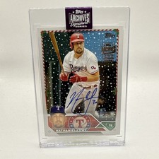 2025 Topps Archives Signature Buy Back 3/5 Nathaniel Lowe Auto Rangers