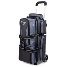 Storm 3 Ball Rolling Thunder Bowling Bag - Charcoal Plaid/Gray/Black
