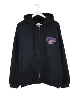 Jerzees 00s Chorus Marching Band Zip Hoodie Schwarz XXL Herren