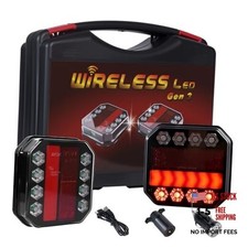 Magnetic Wireless Trailer Lights Kit, IP67 Waterproof Cordless LED Tow Lights