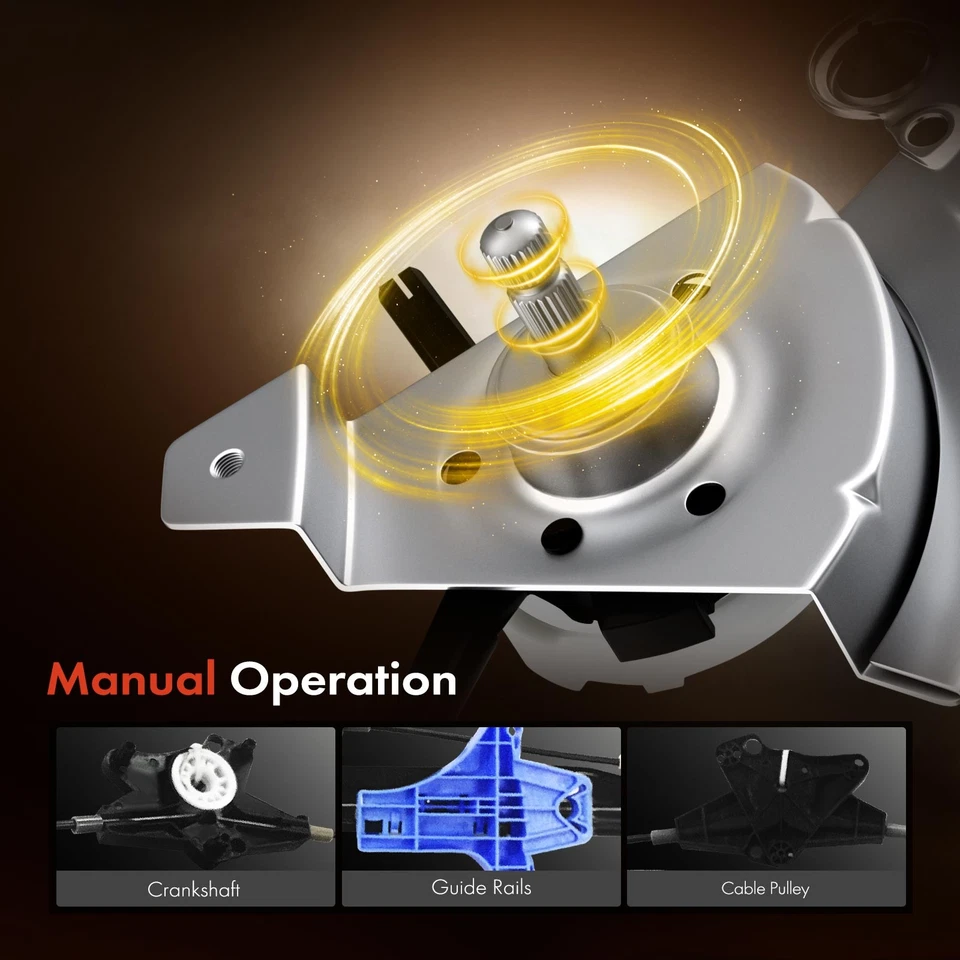 Regulador de ventana eléctrica trasero izquierdo para Volkswagen Tiguan 2009-2018 Tiguan Limited Foto 4 de 4