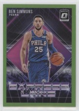 2018 Panini Donruss Optic Express Lane Lime Green Prizm /149 Ben Simmons #3 09gn