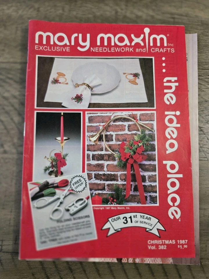 Vintafe Mary Maxim 1987, 1988 Каталогы для Рукоделия и Рукоделия Лот из 3 - Изображение 4 из 4