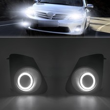 For 11-13 Toyota Corolla Led Driving Lamp Angel Eye Circle Halo Ring Fog Lights