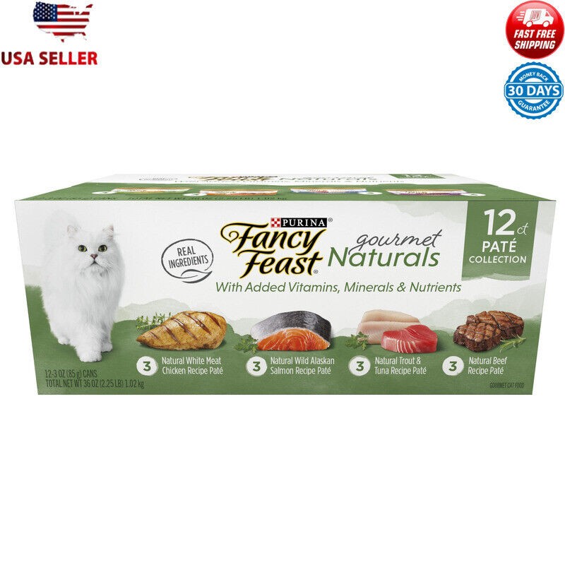 Premium Grain-Free Cat Food Pate Variety Pack with Natural Ingredients