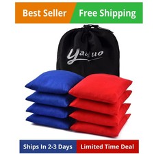 Set of Regulation Cornhole Bags Double Sided, Weather Resistant Bean Bags for...