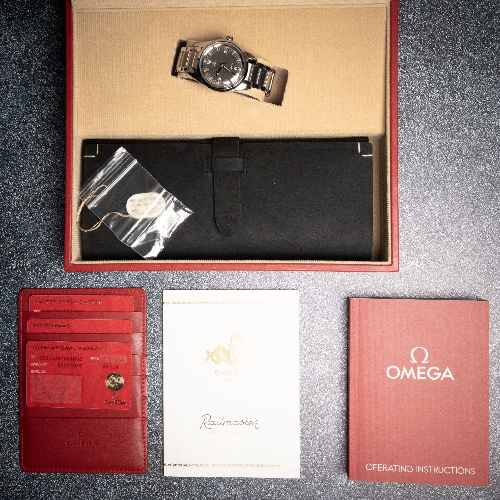 Omega Railmaster 1957 Trilogy Limited Edition Full Kit -  220.10.38.20.01.002 image 4