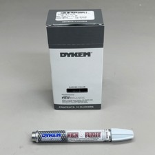 DYKEM 12 PACK High Purity Paint Medium Tip Markers White 44729