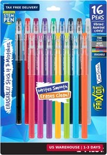 PILOT FriXion ColorSticks Erasable Gel Ink, Assorted Colors, Pack of 16