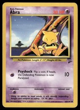 Abra 65/130 Common Base Set 2 Pokemon Near Mint