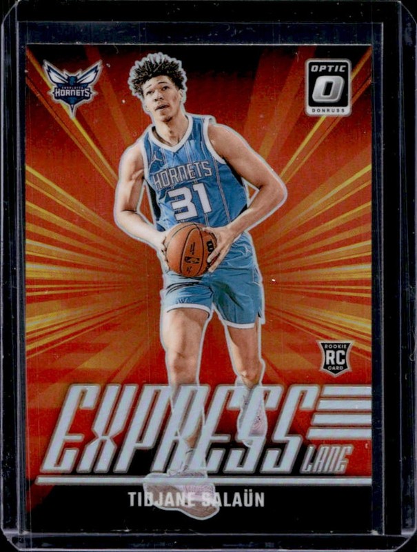 2024-25 Panini Donruss Optic Tidjane Salaun Express Lane RC Holo #8 Hornets