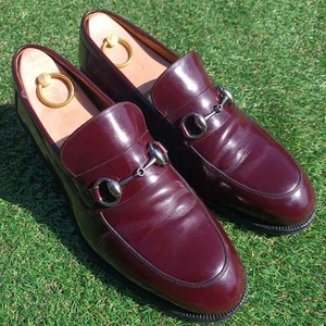 Mocassins homme 8.0US couleur rare Gucci Bit bordeaux