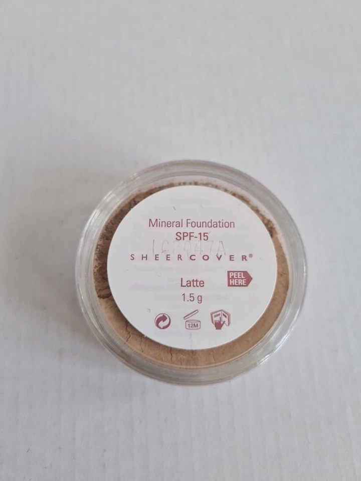 Sheer Cover Mineral Foundation LATTE 1.5g New Sealed Rare Genuine FREE FAST P&P - Image 2 of 4