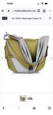 Bolsa de pañales Go Gaga Messenger verde oliva gris para hombre Dad’s Daddy Mom’s Mommy
