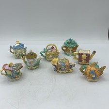 Precious Moments Mini Teapot Month January February June July October Lot AS IS