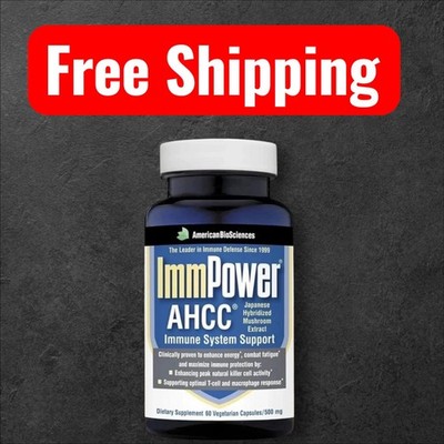 ImmPower, AHCC Mushroom Extract Immune System Support Supplement Free Shipping