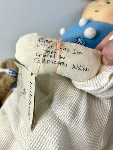 Bambola vintage 1996 Little Souls "Max" fatta a mano 17" unica nel suo genere Gretchen Wilson - Foto 6 di 7