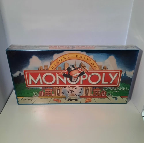 Monopoly Deluxe Edition Parker Brothers Board Game SEALED Vintage Style No.00011