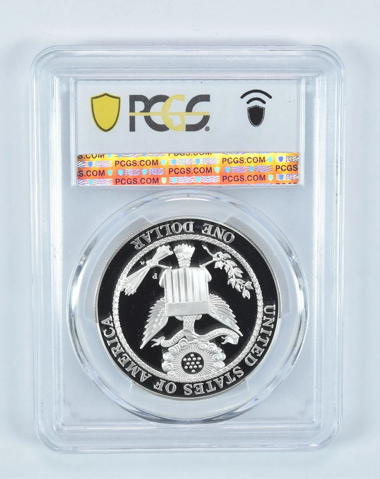 2008-P Bald Eagle Commemorative Dollar PR69 DCAM PCGS Blue Label *5455 - Image 2 of 4