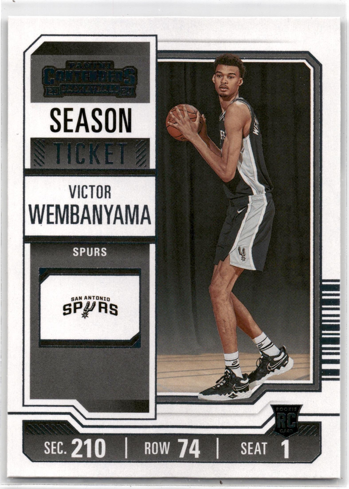 2023-24 Contenders Victor Wembanyama #11 Rookie Season Ticket Retail Spurs