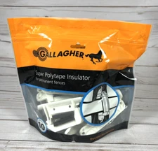 Gallagher Super Polytape Insulator G669134 Electric Fence 10pk Livestock NOS
