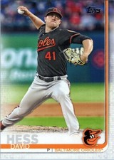 2019 Topps Advanced Stats #552 David Hess 025/150 Baltimore Orioles